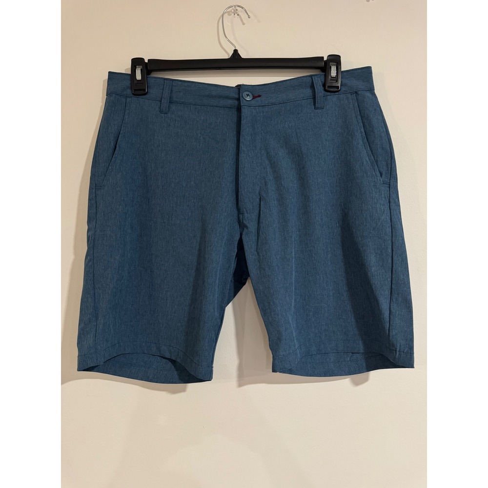 Ron Jon Surf Shop Hybrid Shorts Mens 34 Blue Heathered Quick Dry